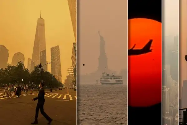 Canada wildfire updates: Flights cancelled as smoke engulfs New York