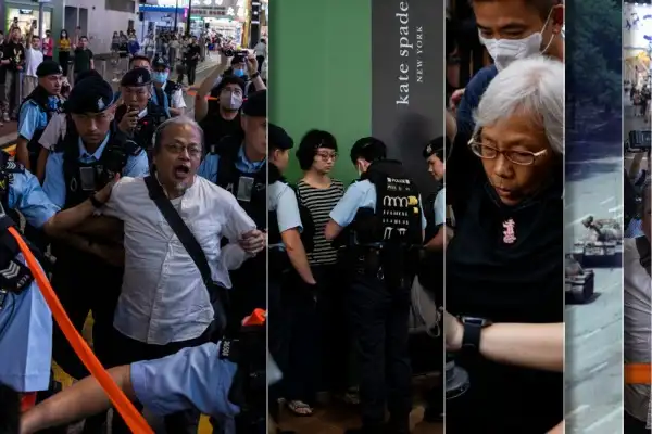 Hong Kong police detain eight on Tiananmen anniversary