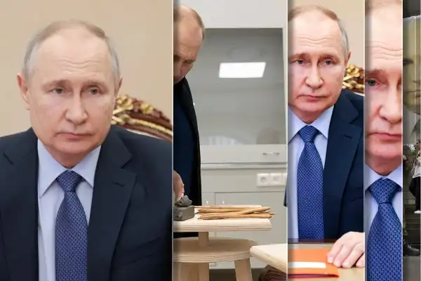 Putin visits Crimea as Ukraine grain deal extended — collage