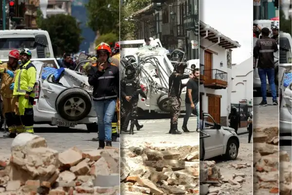 At least 12 killed as strong earthquake jolts Ecuador and Peru — collage